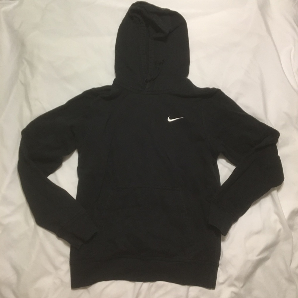 Plain black nike hoodie